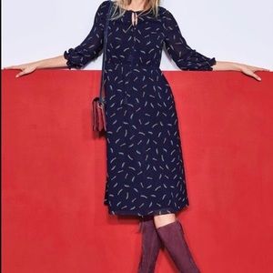 Boden navy shooting star dress